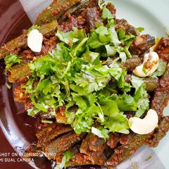 Stuffed Okra recipe (Lady’s finger/bhindi sabzi):- A picture of Stuffed Okra recipe (Lady’s finger/bhindi sabzi):-.