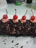 Red Cherry Blackforest Rollcake