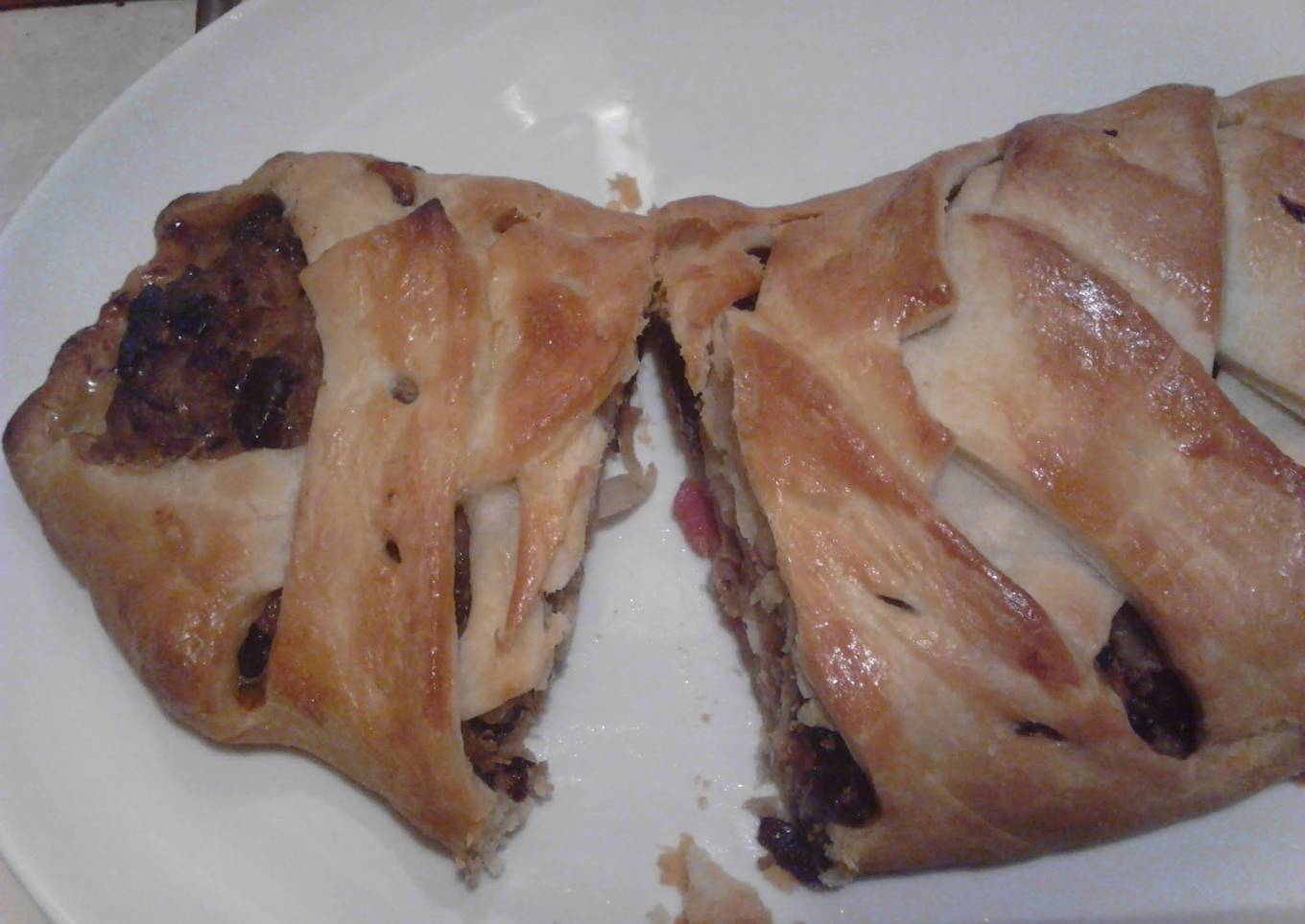 Sausage meat Plait