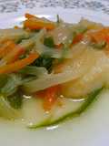 Plenty of Veggies! Oily Flounder Steamed Vegetables