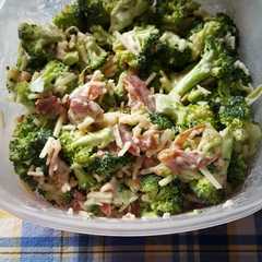 A picture of Broccoli Salad. Mom's recipe.