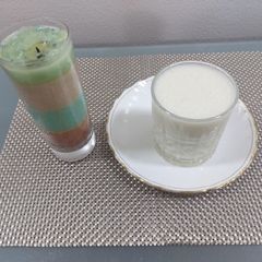 A picture of Banana milk shake.