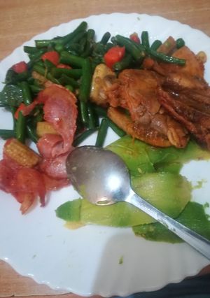A picture of Stir fry vegetables.