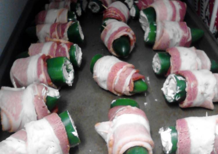 Bacon wrapped jalepinos