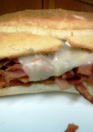 A picture of Hot Ham and Cheese Sub Sandwich.