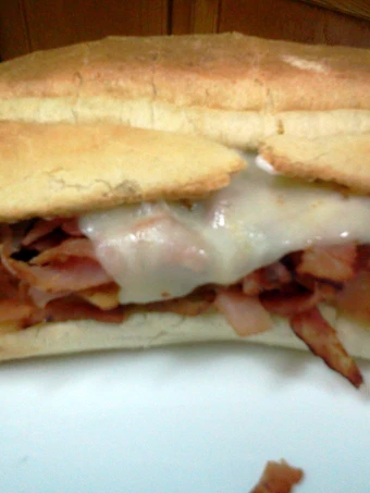 Easy Way Make Recipe Hot Ham and Cheese Sub Sandwich that is Delicious, Tasty}