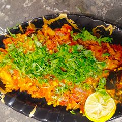 A picture of Baingan bharta.