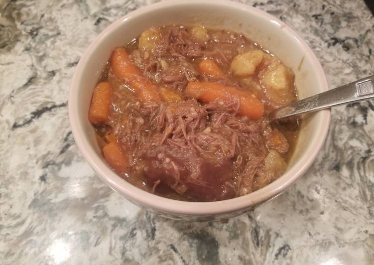 Steps to Make Homemade Wing it Pot Roast Stew