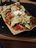 Skinny taco pizza