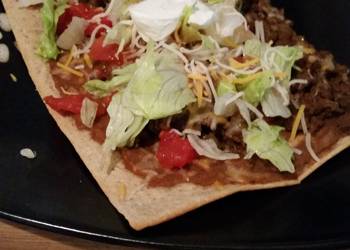 Easiest Way to Make Yummy Skinny taco pizza