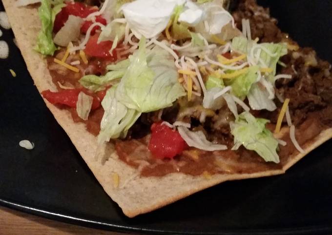 Simple Way to Make Super Quick Homemade Skinny taco pizza