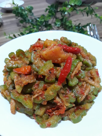 Resep TUMIS PARE TERI dengan Bumbu Dasar Merah Anti Gagal