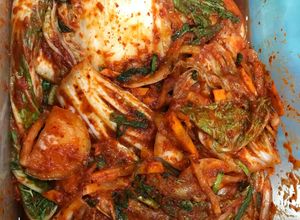 Hình của món Kimchi cải thảo.