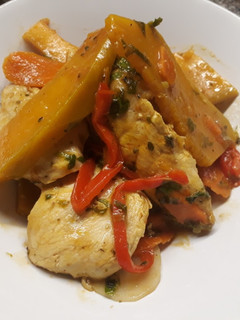 Una foto de Bifes de pollo a la portuguesa