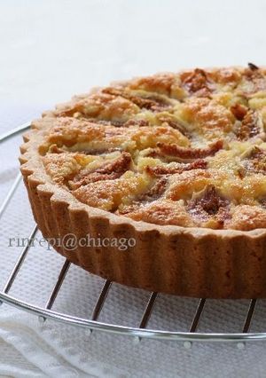 A picture of Fig & Almond Tart.