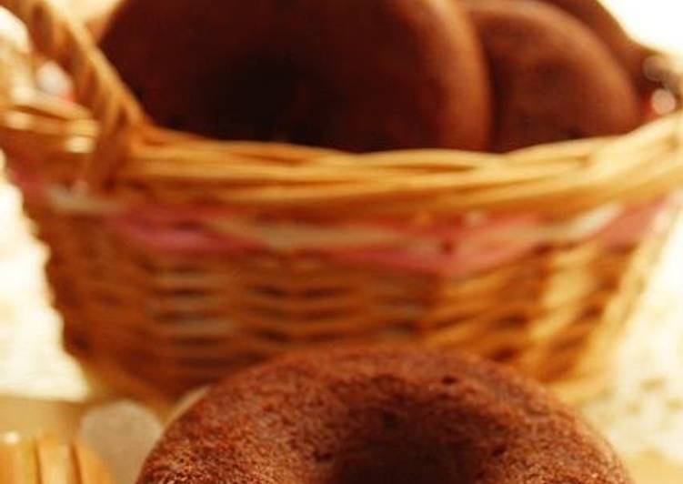 Simple Way to Make Quick Made with Bread Flour Baked Chocolate Doughnuts