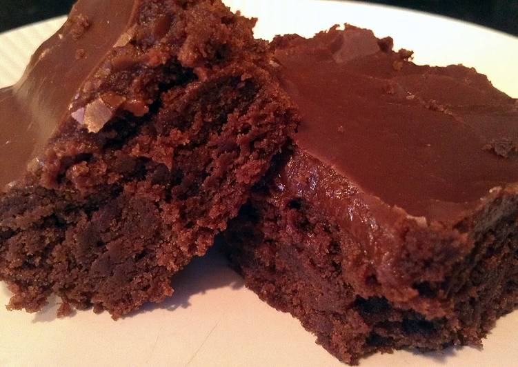 brownies with fudge icing