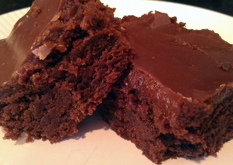 Simple Way to Make Super Quick Homemade brownies with fudge icing