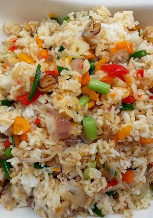 A picture of Vegan Fried Rice In 5 Minutes.