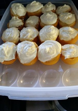 A picture of Easy Lemon Shell Cupcakes.