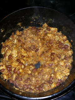 A picture of Chicken chili tacos/burritos.
