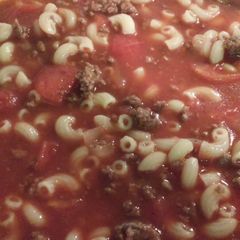 A picture of V8 Goulash.