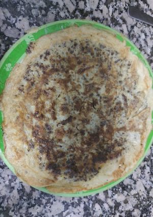 Una foto de Tortilla francesa de morcilla y cebolla