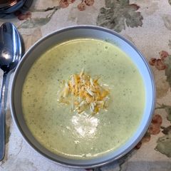 A picture of Broccoli Cheddar Soup.