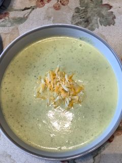 A picture of Broccoli Cheddar Soup.