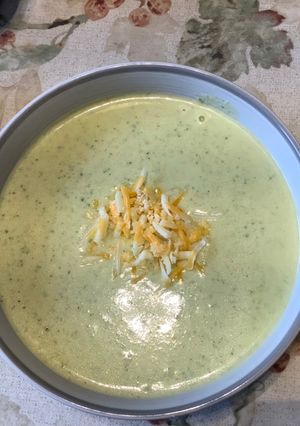 A picture of Broccoli Cheddar Soup.