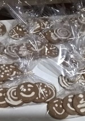 Una foto de Masitas Navideñas de cacao y jengibre!