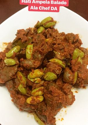 Foto resep Balado Ati Ampela dengan Pete