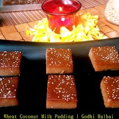 Wheat Coconut Milk Pudding A picture of Wheat Coconut Milk Pudding.