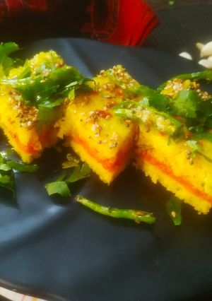 લસણીયા સેન્ડવીચ ઢોકળાં (Lasaniya Sandwich Dhokla Recipe In Gujarati) રેસીપી મુખ્ય ફોટો