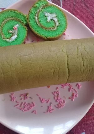 Foto resep Bolu gulung pandan