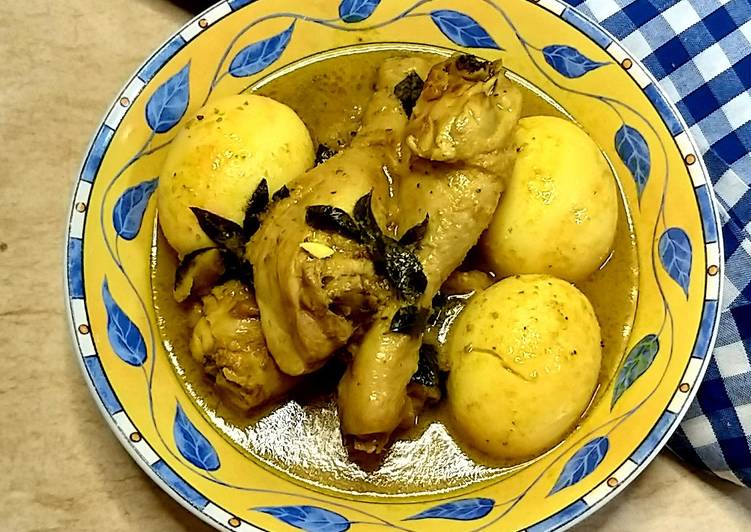 Resep Terbaru Ayam Telur masak Kari Paling Enak