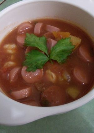 Foto resep Sup Merah balita