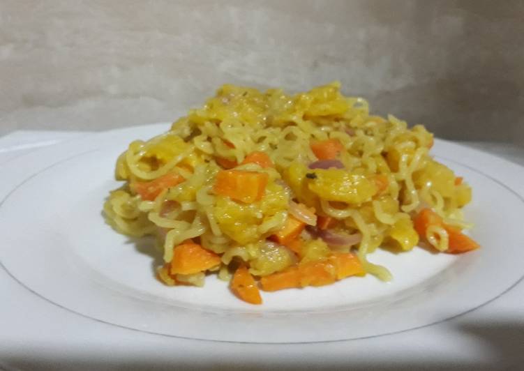 Recipe of Ultimate Indomine with ripe plantain and carrots