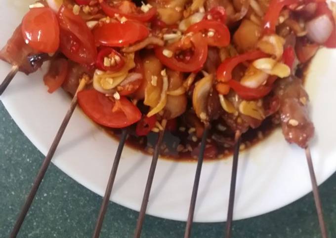 Sate ayam bumbu kecap VS chaina