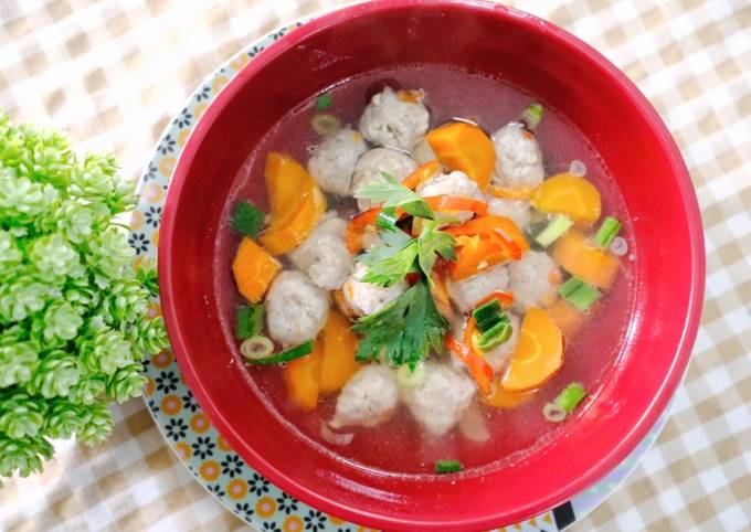 Resep buat Sup bola daging ayam dijamin sempurna