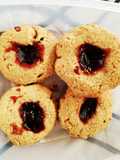 Galletitas de avena nueces y mermelada
