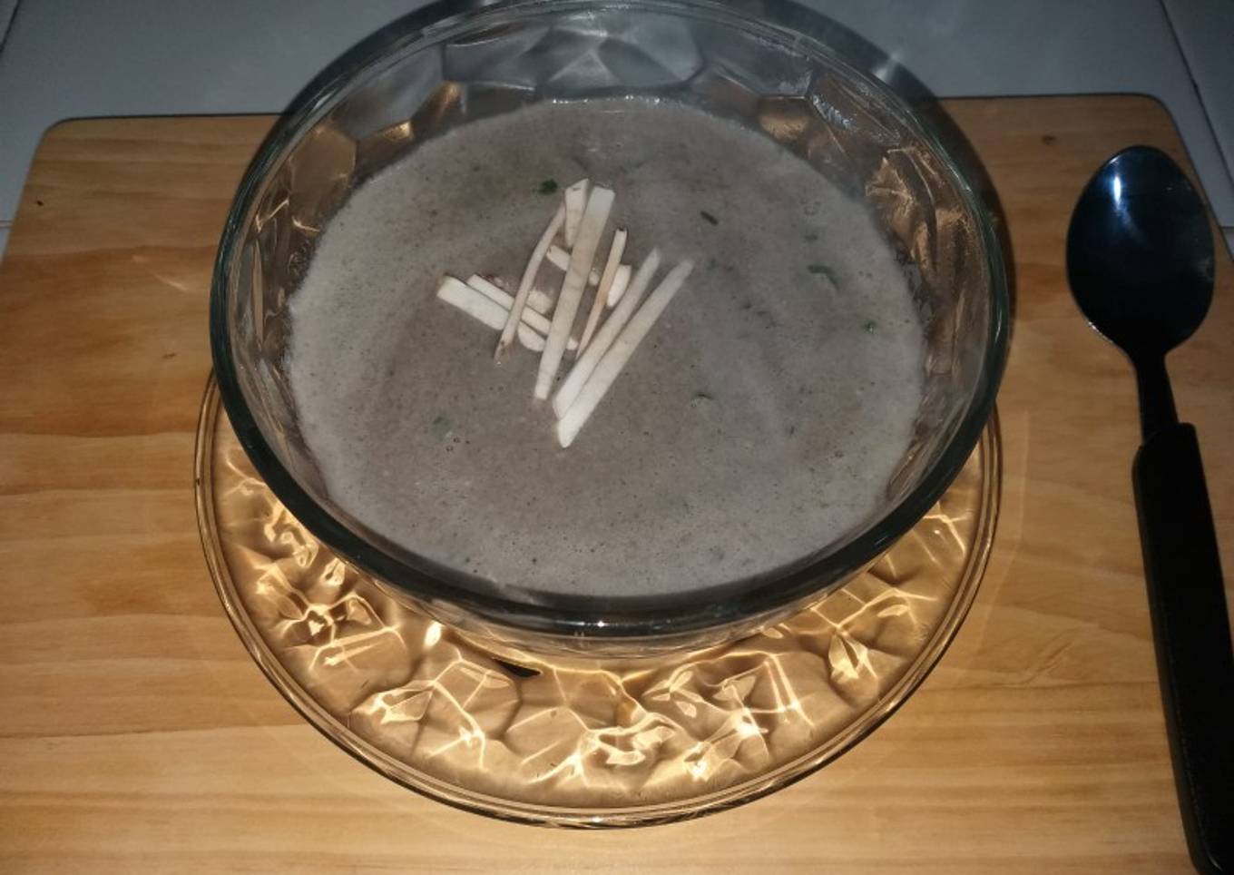 Rica crema de champiñones