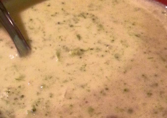 Steps to Make Favorite Broccoli and cheese soup