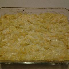A picture of Cheesy Squash Casserole.