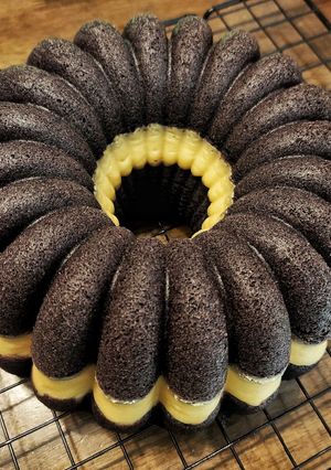 Foto resep Bolu ketan hitam cheese kukus
