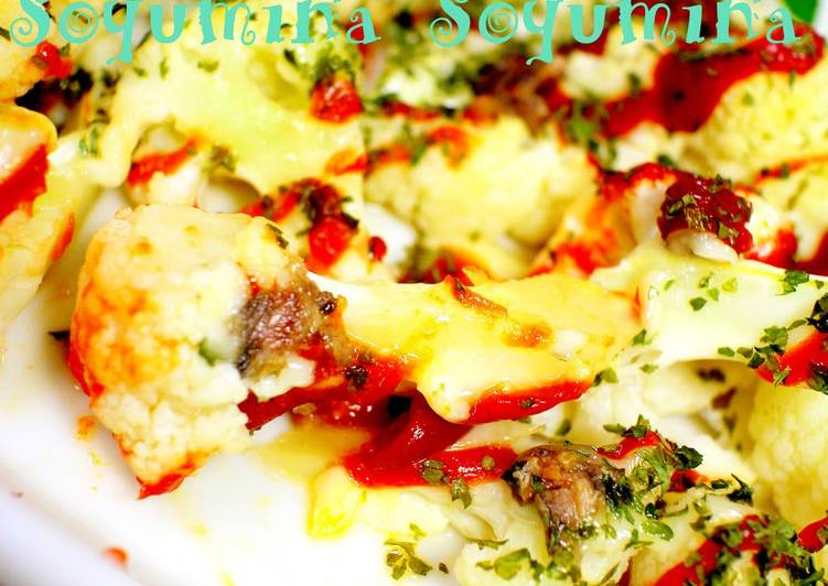 Recipe of Homemade Scorched Cauliflower and Anchovy Mayo Ketchup Stir-Fry