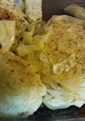 Una foto de Col al horno