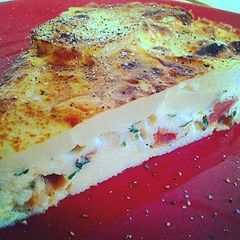 A picture of Tomato & Pepperoni Frittata.