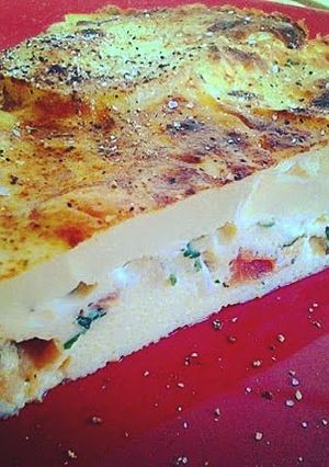 A picture of Tomato & Pepperoni Frittata.