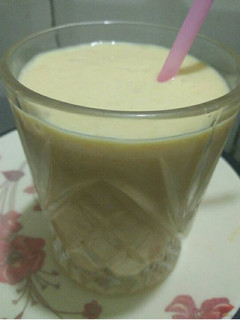 A picture of Mango Shake with Mango Ice cream.